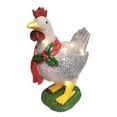 thumbnail image 1 of Wosthever Pollo con bufanda Decoración Luces Jardín Esculturas Estatuas Adornos de pollo para césped Patio Decoraciones navideñas Decoración del hogar L Wosthever HA043873-02, 1 of 4