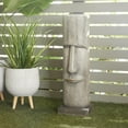 thumbnail image 2 of DecMode 33" Indoor Outdoor Easter Island Head Face Garden Sculpture, 2 of 8
