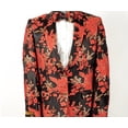 thumbnail image 3 of Mens 2 Button Black, Red, & Gold Foil Floral Paisley Prom and Wedding TuxedoBy Alberto Nardoni Brand Designer, 3 of 3