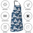 thumbnail image 5 of Naloa Snow Penguin Apron Kitchen Aprons with Pockets for Women Men Chef, 5 of 8
