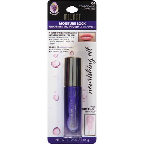 Milani Moisture Lock Grapeseed Oil Infused Lip Treatment, 04 Conditioning Grapeseed, 0.1 oz
