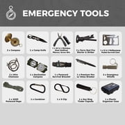 Vital 72 Hour Emergency Survival Kit for Family - Bug Out Bag for Hurricanes, Floods, Tornadoes or Other Disasters - 72 Hour Kit of Food & Water for 2 Per Bag