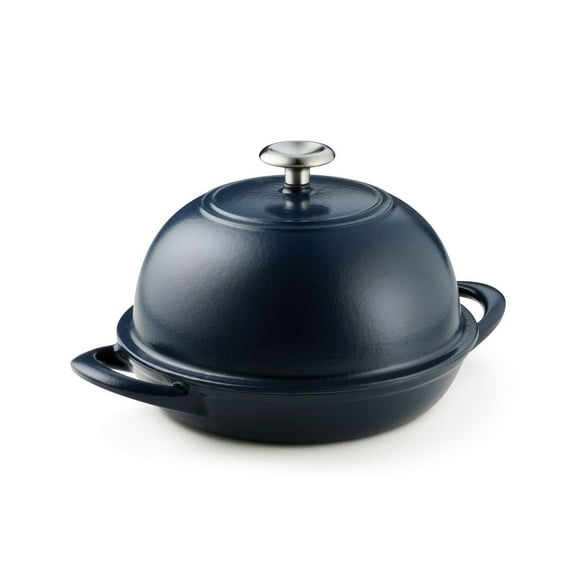 Tramontina 9.5" Enamel Cast Iron Bread Oven, Matte Navy