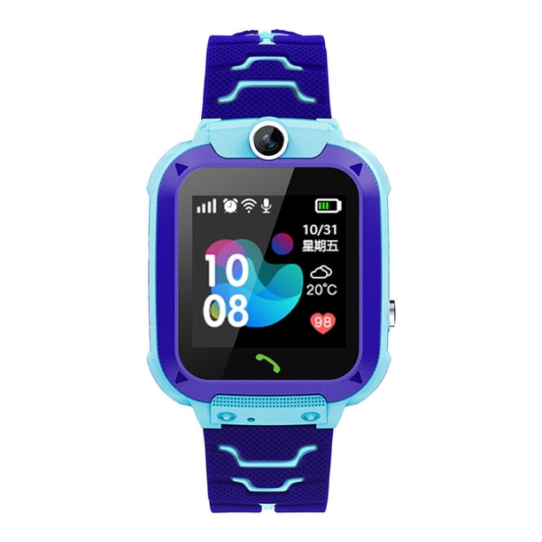 Reloj inteligente para niños S12 IP67 a prueba de agua, buscador de ubicación de llamadas SOS para niños, reloj inteligente, toma de fotos inteligente, reloj para teléfono para bebés Eigraketly DZ6121-02B