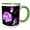 Green/White, variant on 3drose, Lavender Brown Rose, 11oz Mug