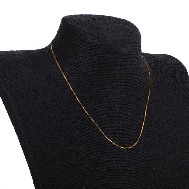 Mujeres De La Manera Elegante De Plata 925 De Oro Chapado Neckalce De Cadena 18inch Yinane Collar de cadena