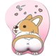 thumbnail image 1 of 3d Mouse Pad Corgi Mouse Mat Non Slip Silicone Anime Dog Mousepad With Wrist Rest For Office, 1 of 3