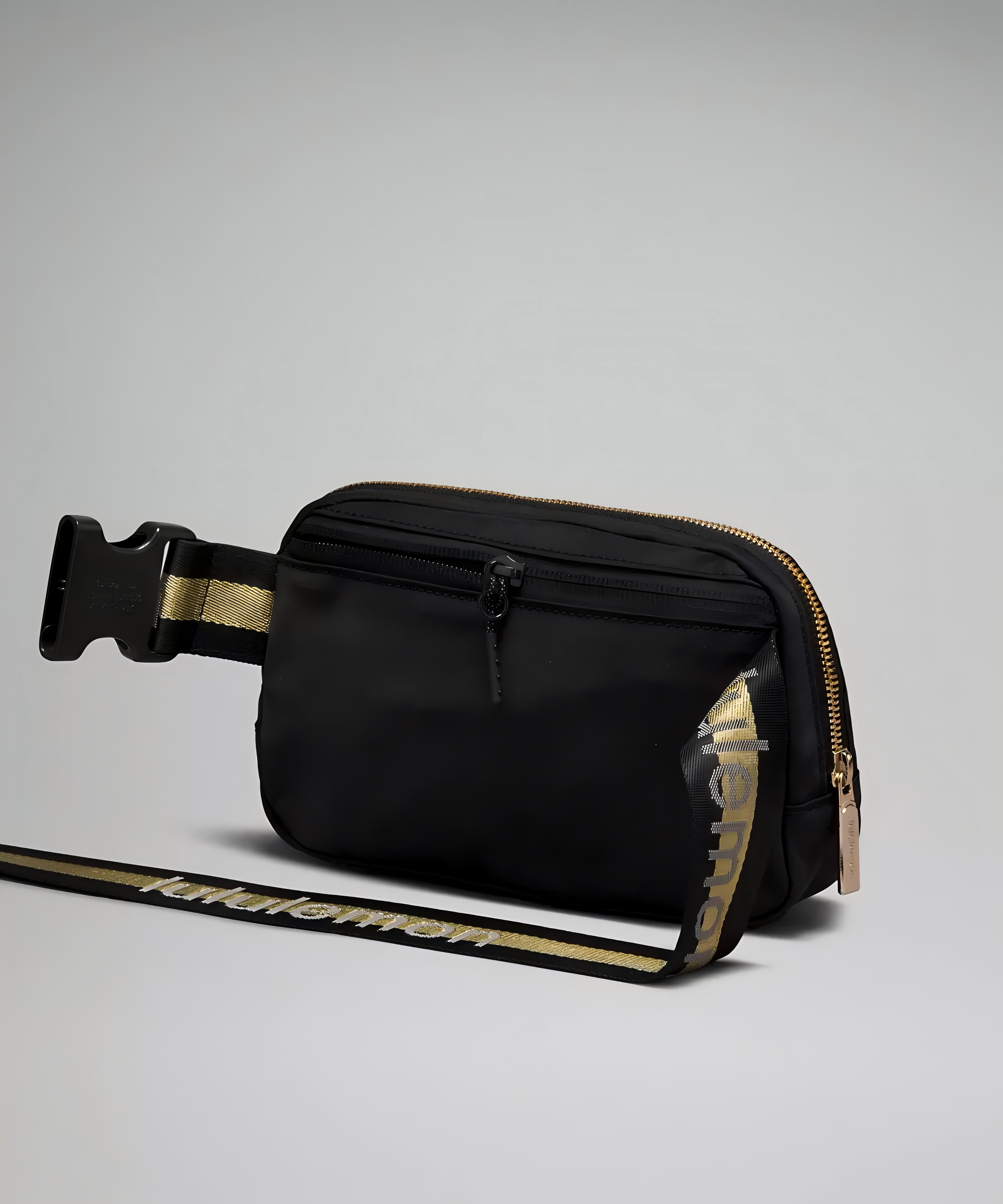 Unisex Fanny Pack, Black,7.5 x 5 x 2 inches,1L
