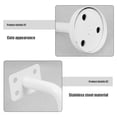 thumbnail image 6 of NICEXMAS Durable White Handrail Stair Brackets Wall Mounted Stainless Steel Railing Supports for Porch, 6 of 7
