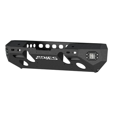 ARIES 2082044 TrailChaser Black Aluminum Front Bumper with LED Lights and Winch Mount, Select Jeep Wrangler JK Fits select: 2008,2015-2017 JEEP WRANGLER UNLIMITED
