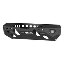 ARIES 2082044 TrailChaser Black Aluminum Front Bumper with LED Lights and Winch Mount, Select Jeep Wrangler JK Fits select: 2008,2015-2017 JEEP WRANGLER UNLIMITED