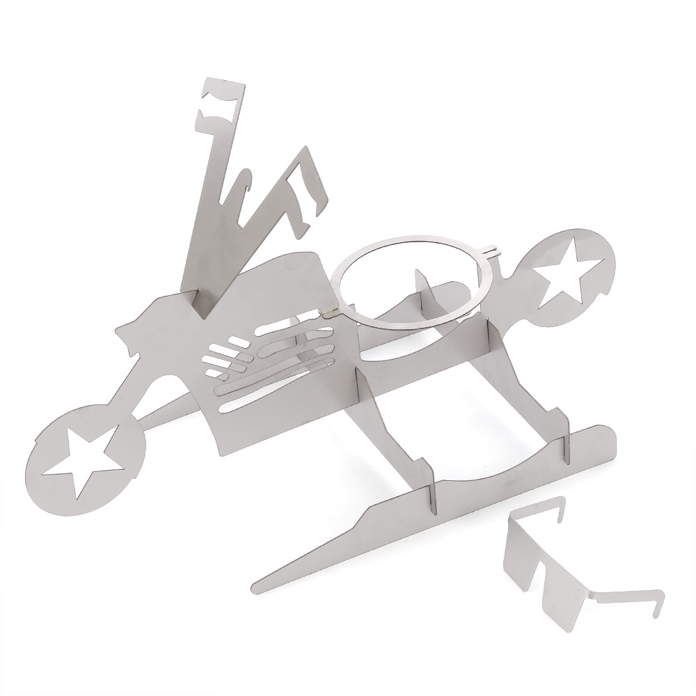 Portable Chicken Stand Peer American Motorcycle BBQ Stand,Biker Chick