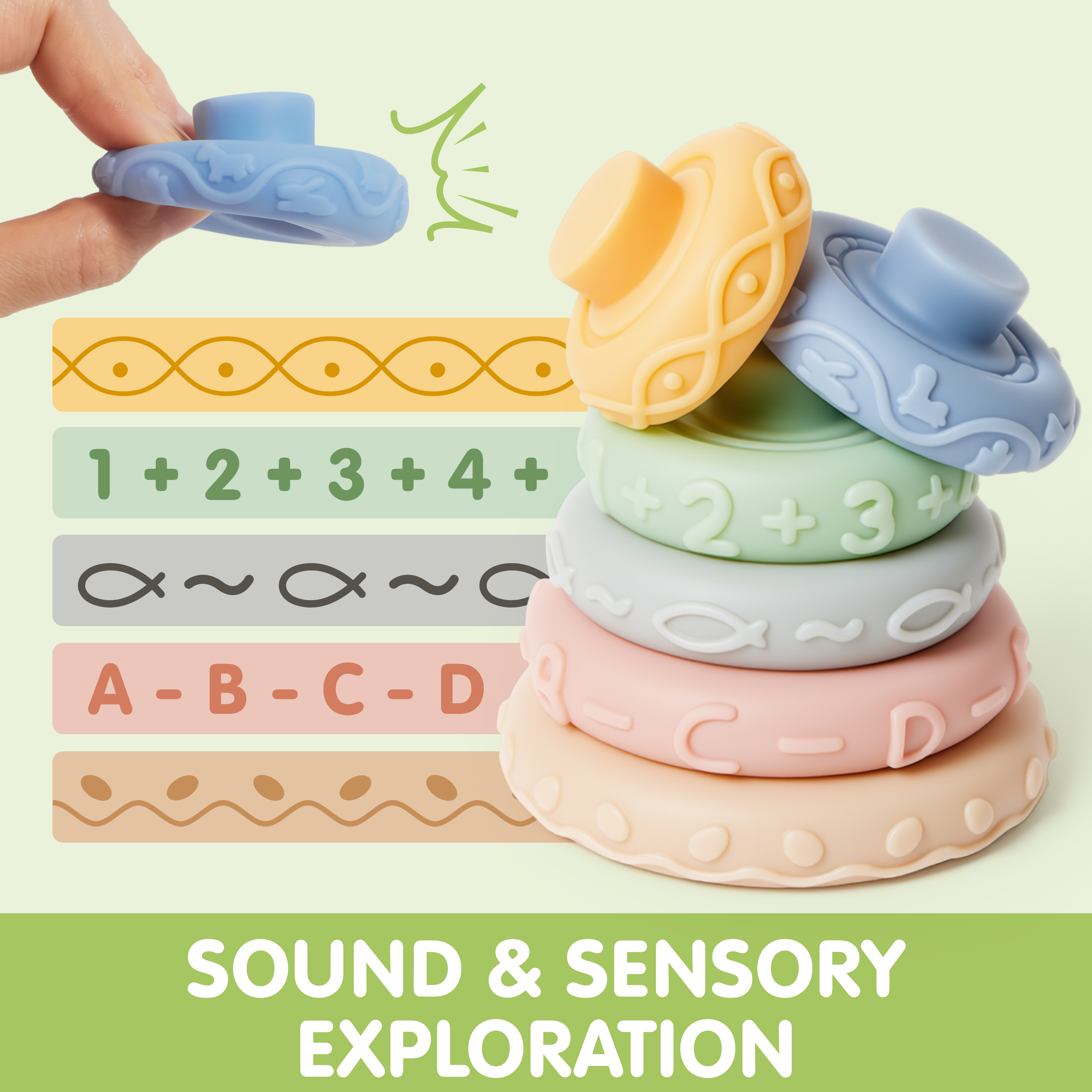 Joyfy Montessori Baby Toy 4-in-1 Sensory Set photo 6