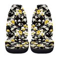 thumbnail image 5 of POLERO Soft Front Seat Cover for Most Cars, Breathable Comfort Automotive Front Seat Covers Polyester 2 Packs, Floral and Leaf Patterns, 5 of 13