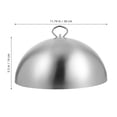 thumbnail image 2 of PTOOTP 1 Pce Housse de Presse de Gril en Acier Inoxydable Ronde Protège-Repas Familial Argent, 2 of 7