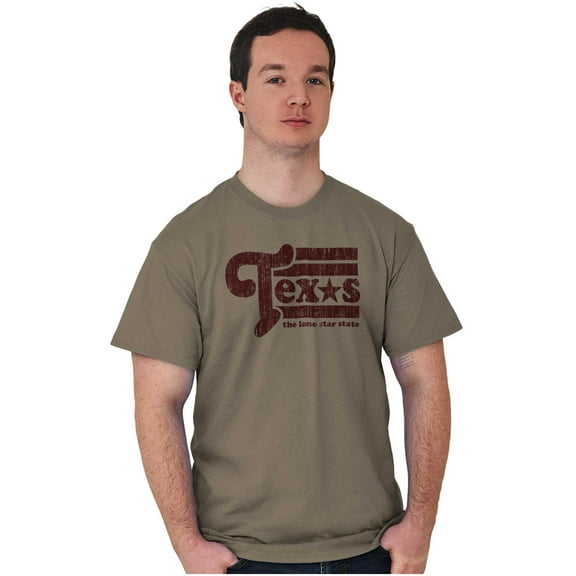 Texas Cool Vintage Retro TX Souvenir Men's Graphic T Shirt Tees Brisco Brands S