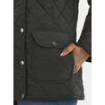 thumbnail image 4 of Time and Tru Women's Quilted Barn Coat, Midweight, Sizes XS-2X, 4 of 5