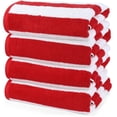 thumbnail image 1 of Toalla de playa Utopia Towels Cabana Stripe, 100% algodón, 76 x 152 cm, color rojo, 1 of 8