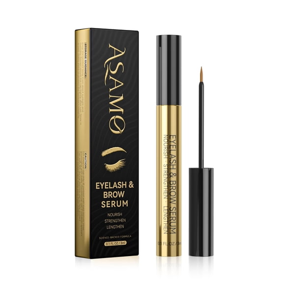 Sérum para pestañas y cejas ASAMO 3 ml fórmula vegana con péptidos