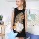 thumbnail image 4 of Fotbe Sunflower Gnomes 4 Vestido de Dormir para Niñas de 3 a 10 Años, Mangas Cortas, Estilo Princesa, Pijama Camisón con Mangas Voladas-Small, 4 of 6