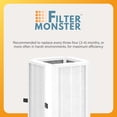 thumbnail image 4 of Filter-Monster HEPA Filter Bundle Compatible with Medify MA-50 Air Purifier, 1 Filter Box- 4 HEPA Filters Total, 4 of 7