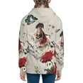 thumbnail image 6 of Rocae Floral Leopard Butterflies for Zip Up Hoodies for Teen Sweatshirt with Hood-Medium, 6 of 6