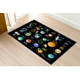 thumbnail image 5 of Floor Rug, Educational Alphabet Rug, Black Rugs, Educational Rugs, Pattern Rugs, Kids Rug, Kids Alphabet Rugs, Cute Rug, Kids Room Decor, 3.9'x5.9' - 120x180 cm, 5 of 8