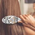 thumbnail image 4 of Modern Butterfly & Stars Hair Brush - Smooth Detangling, Gentle on All Hair Types, Compact for Travel, 4 of 5