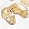 thumbnail image 7 of Akiihool Kids Party Shoes Heels Girls Mary Jane School Flower Wedding Uniform Party Shoes（Toddler/Little Kids/Big Kids） (Gold,3.5), 7 of 7