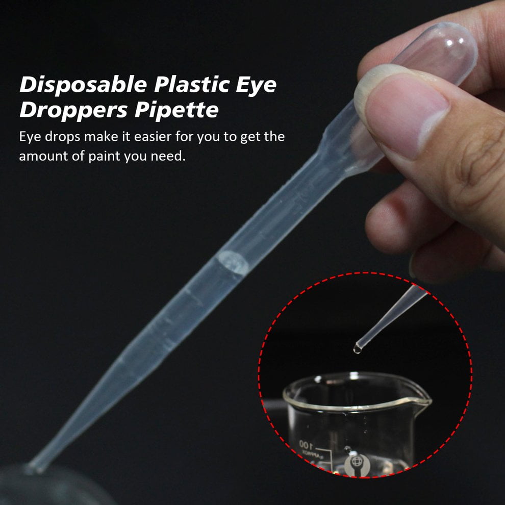 3ml Disposable Plastic Transfer Pipettes, Moveland Calibrated Dropper