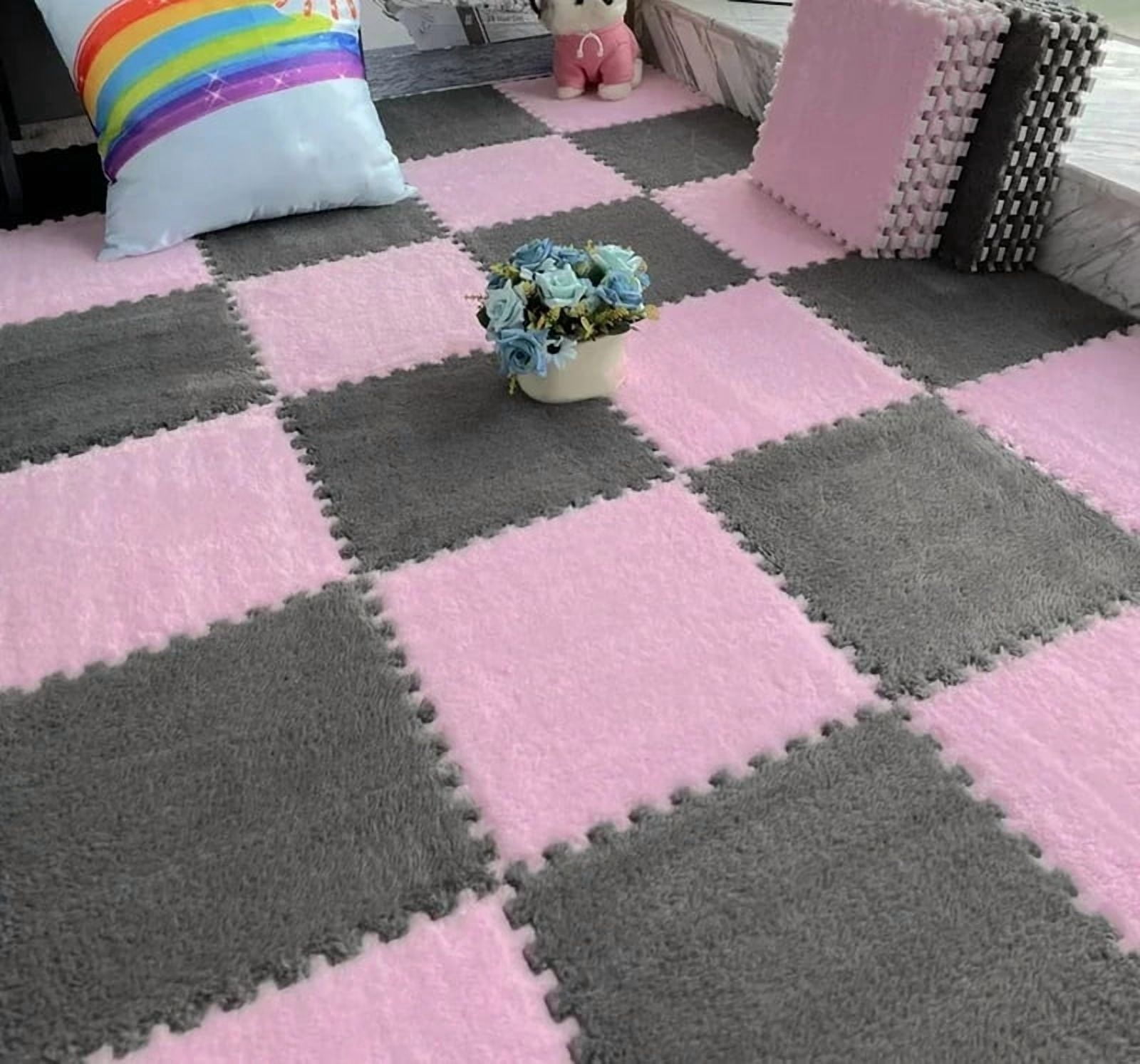 10/20Pcs Soft Plush Children's Mat Baby Play Mat Baby Toys Eva Foam Puzzle Carpet in Children's Room Keep Warm Playmat Floor Mat