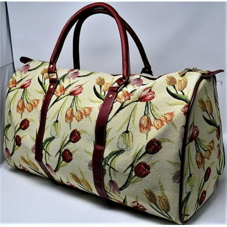 Sinobrite  Tapestry Carry on Size Duffle Bag - Tulip