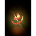 thumbnail image 2 of Wooden Jack-O-Lantern Halloween Decor - LED “Flickering Flame” Candle Included, 2 of 2
