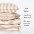 thumbnail image 6 of Nate Home by Nate Berkus Painted Stripe King Comforter Set, Pearl/Fossil, 6 of 9