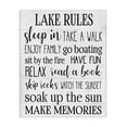 thumbnail image 1 of Stupell Industries Règles Motivationnelles du Lac Styles de Texte Noir Blanc, 1 of 4