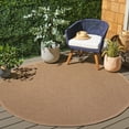 thumbnail image 2 of SAFAVIEH Atrium Sisal Langston Solid Indoor/Outdoor Area Rug, Beige, 6'7" x 6'7" Round, 2 of 16