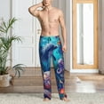 thumbnail image 6 of Fotbe Underwater Turtle Dolphin Octopus Men's Pajama Pants,Sleepwear Pants,Pj Bottoms Drawstring And Pockets-Medium, 6 of 7