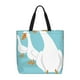 thumbnail image 1 of Easygdp Three White Geese Bolsa Tote para Mujer, Bolso de Hombro para Trabajo, Playa, Viajes, Compras y Supermercado, 1 of 7