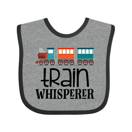 

Inktastic Train Whisperer Cute Toy Train Gift Baby Boy or Baby Girl Bib