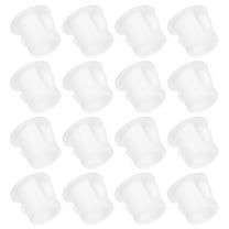 LEORX 100Pcs Round Head Plastic Hole Plugs for Furniture Screw Holes Cover 0.3X0.2X0.2in
