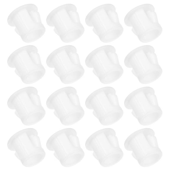LEORX 100Pcs Round Head Plastic Hole Plugs for Furniture Screw Holes Cover 0.3X0.2X0.2in
