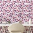 thumbnail image 2 of Ambesonne Rose Peel & Stick Wallpaper for Home, Romantic Branches Butterflies, 13"x36", Purple Pale Lilac White, 2 of 5