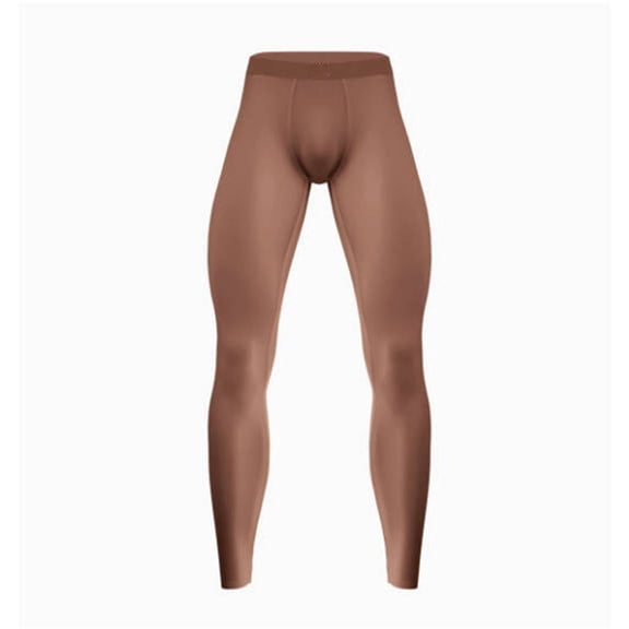 CONZONE Mens Fitness Pants Stretchy See Through Leggings for Men Trendy High Elastic Solid Soft Yoga Pantyhose