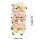 thumbnail image 5 of Arreglo floral de seda para corredores de pasillo de bodas - Ramo realista de rosas y lirios de 52 cm para decoración de ceremonias, 5 of 6