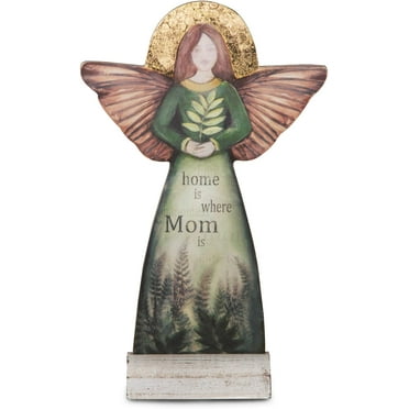 Pavilion Gift Company Figurine Statuetta di Angelo, Resina, Viola, 15 cm / 6