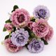 thumbnail image 2 of Ramo de flores artificiales Tela de seda de plástico Decoración floral Fiesta de bodas en casa Ramo de flores falsas, Morado Inevent HA6961-01B, 2 of 6