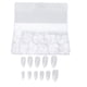 thumbnail image 5 of Punta de uñas postizas, 500 piezas de uñas postizas transparentes, uñas postizas transparentes, probadas y confiables, 5 of 8