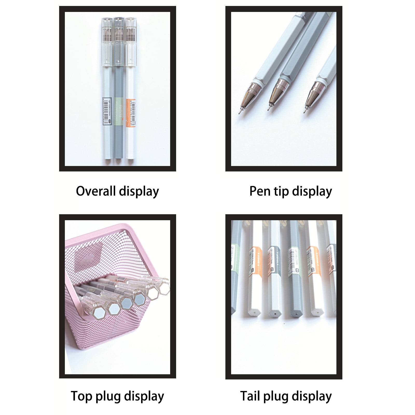 12 Super Fine Tip Ballpoint Pen Set 0.5Mm Fine Tip Gel Pens For Exams, Bible Journal, Notes, Sketch, Smooth (10Ml)