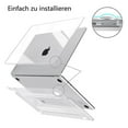 thumbnail image 5 of Case compatible with NEW MacBook Air 13.6 inch M2 A2681, 2022 release, ultra-thin smooth hard shell protective case, crystal clear, 5 of 5