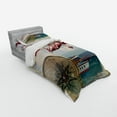 thumbnail image 3 of Ambesonne Adventure Bedding Set 4 Pcs, Coastline Red Plane, Queen, Multicolor, 3 of 3